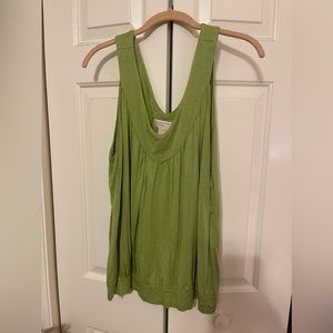Lime green sleeveless MK top
